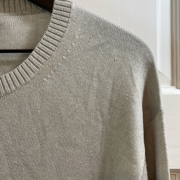 Banana Republic Silk & Cashmere Blend Ribbed Trim Sweater - Size XL - Picture 7 of 8